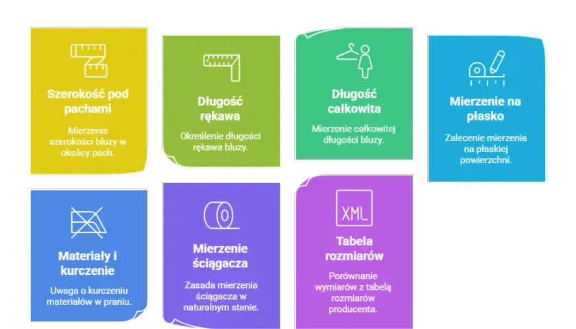 Jak mierzyć bluzy? Idealny rozmiar bez zwrotów online!