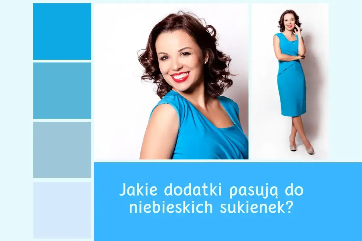 paleta kolorów do błękitnej sukienki